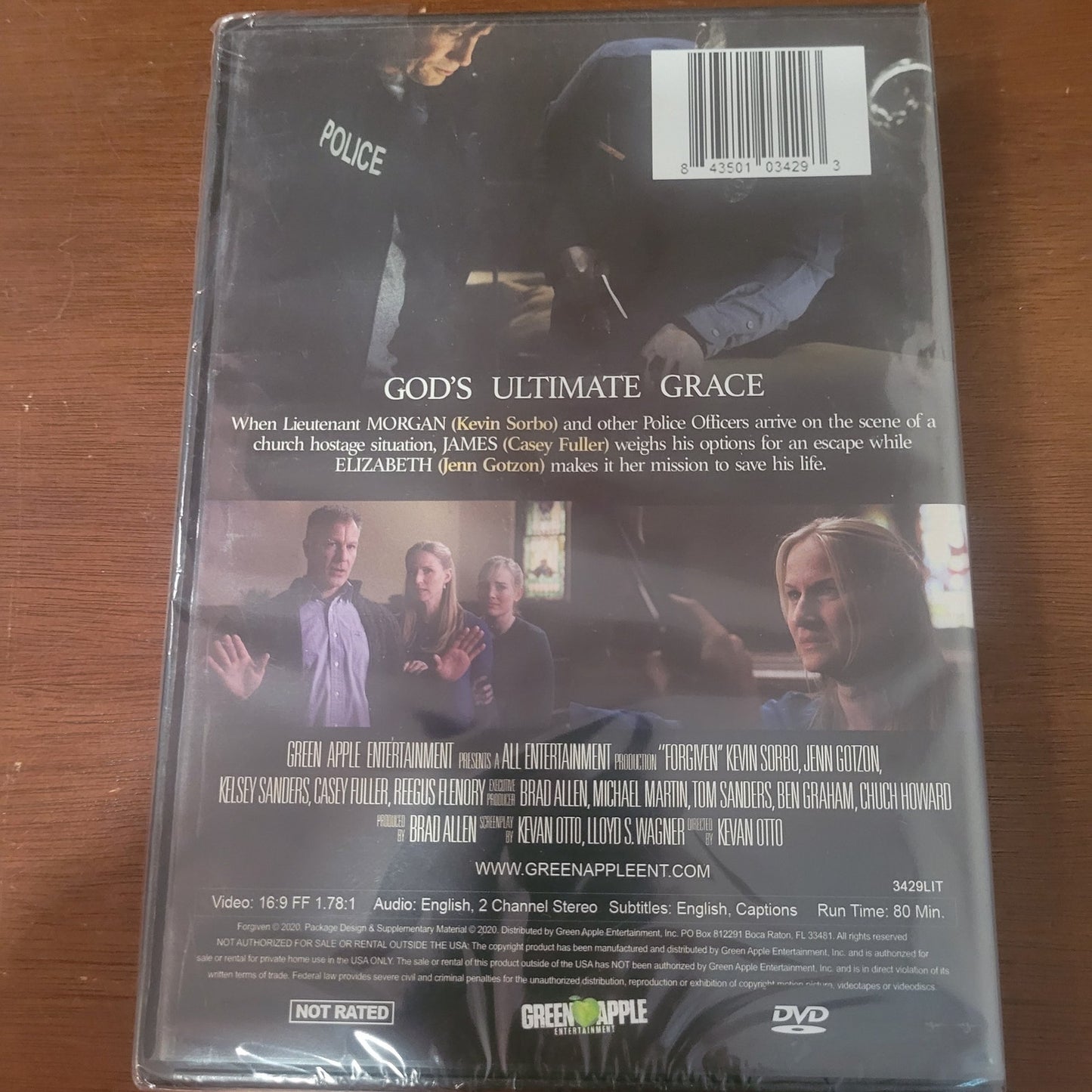 Forgiven DVD Christian Drama Faith Based Inspirational Kevin Sorbo Jenn Gotzon