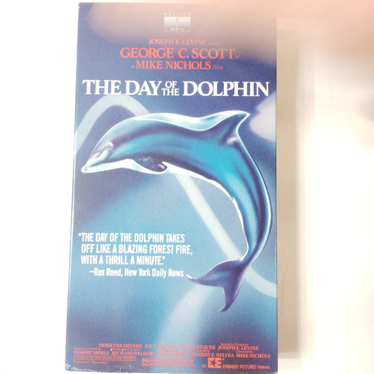 The Day of the Dolphin VHS 1986 Nelson Entertainment George C. Scott