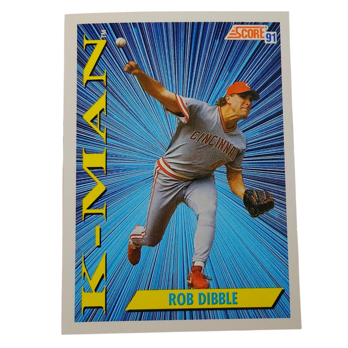 1991 Score Rob Dibble #407 Cincinnati Reds K‑Man Nasty Boys Power Pitcher NM