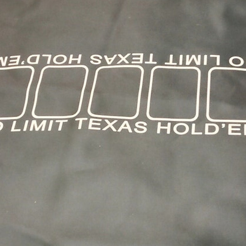 47"D Round Texas Hold'em Poker Mat w/ Rubber Backing Fits 4 Ft Round Tables