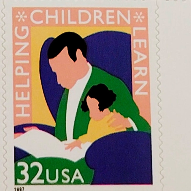 Block of 4 – 1997 USA 32¢ Helping Children Learn MNH Scott 3125 Plate Block