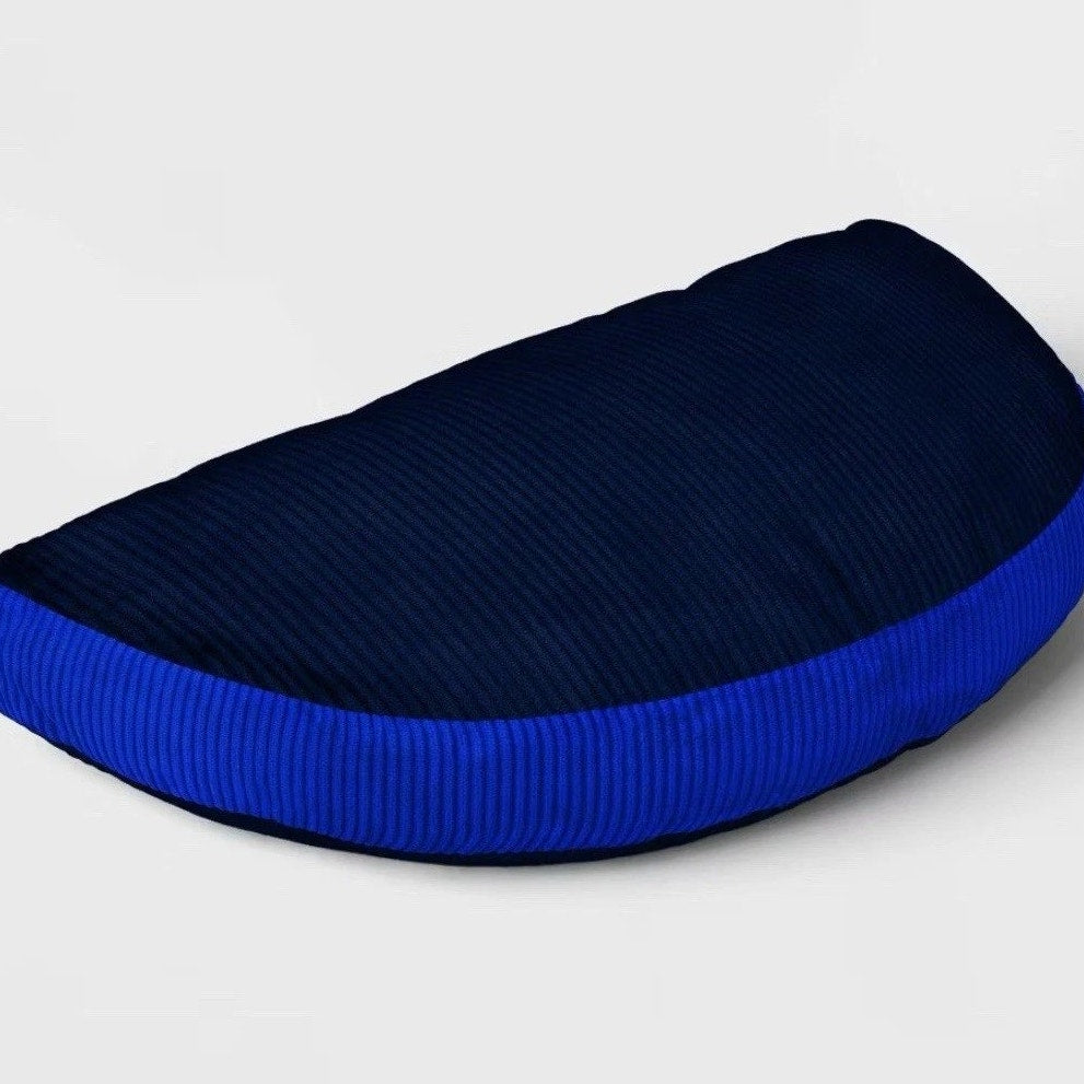 Half Moon Throw Pillow – 9 in. x 17 in. – Black/Blue – Room Essentials