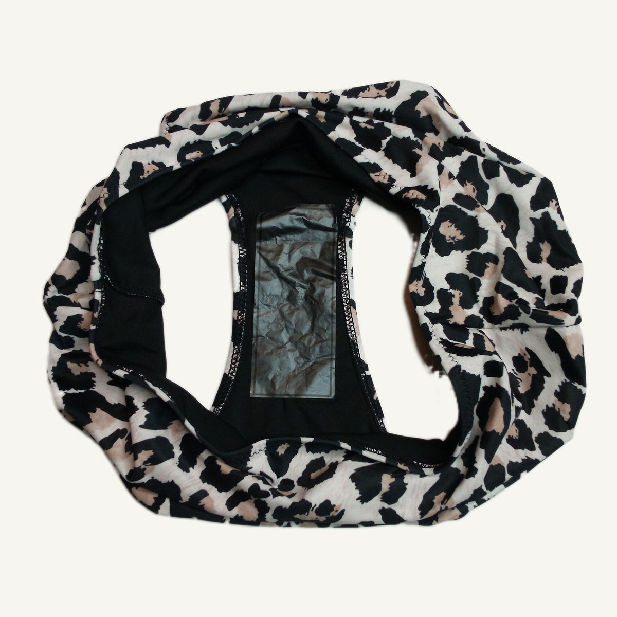 Blooming Jelly Leopard Print High Waist Swimsuit Bottoms - Women's L