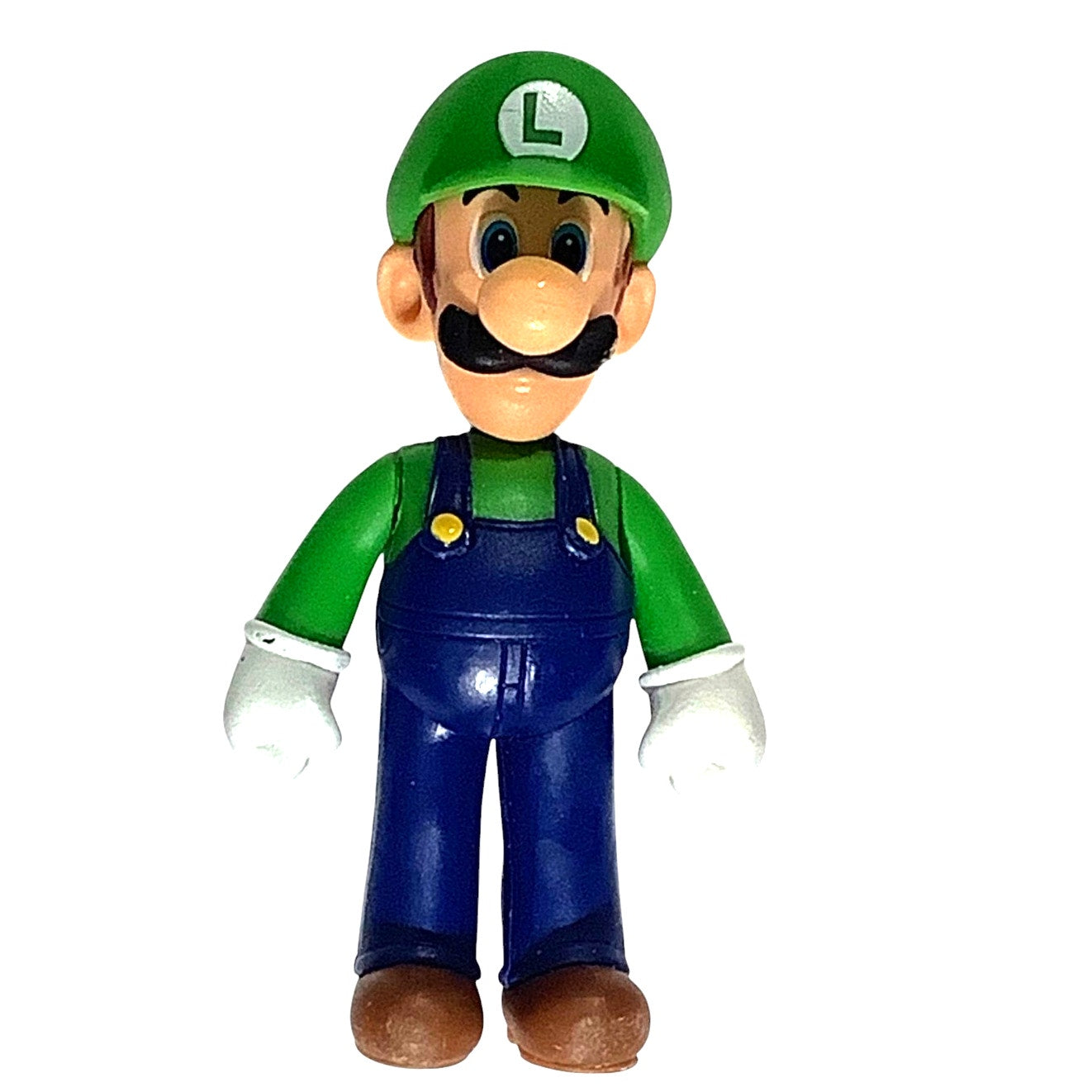 Jakks Nintendo Super Mario Luigi Action Figure Toy, 2-1/2"H x 1-5/8"W