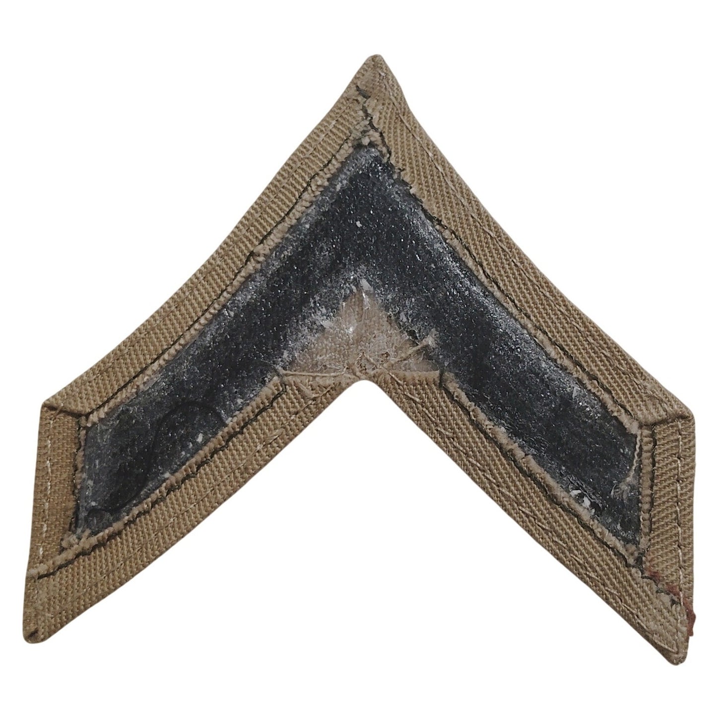 1 Pair USMC Private First Class E‑2 Chevrons, Khaki/Green 2‑7/8" × 2‑3/4" (Pair)