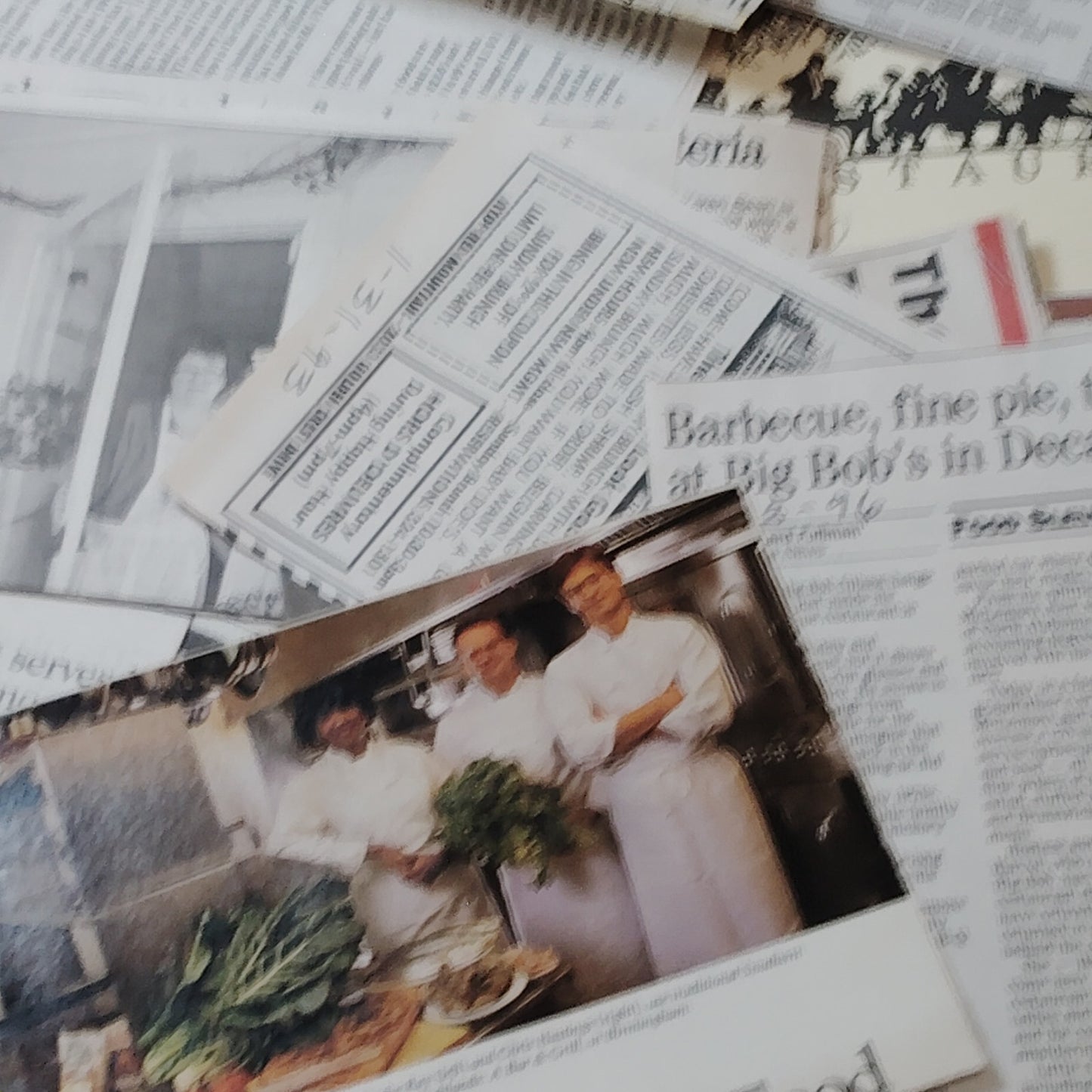 90s Alabama Restaurant Newspaper Clippings Ephemera Collection - Local History