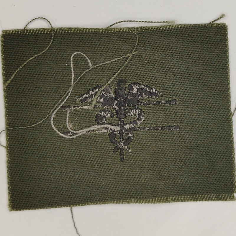 US Army Subdued Expert Field Medical Badge EFMB ODG Twill Sew On Fatigue Patch