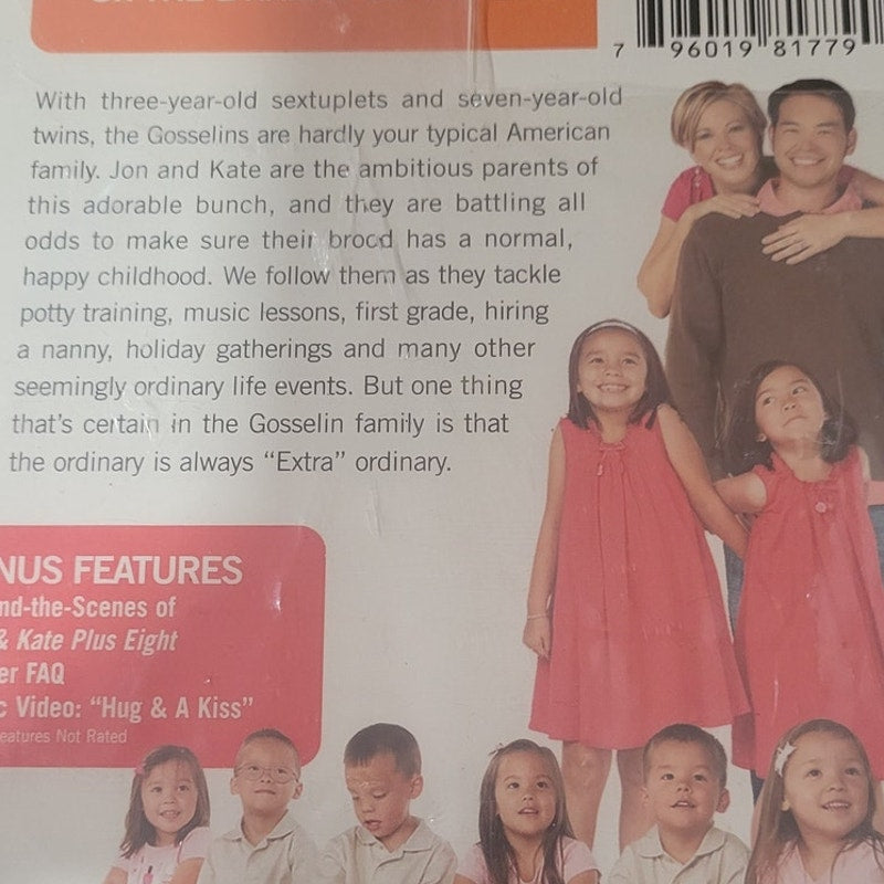 Jon & Kate Plus Eight Season 3 DVD 2008 Reality TV Family Gosselin Kids