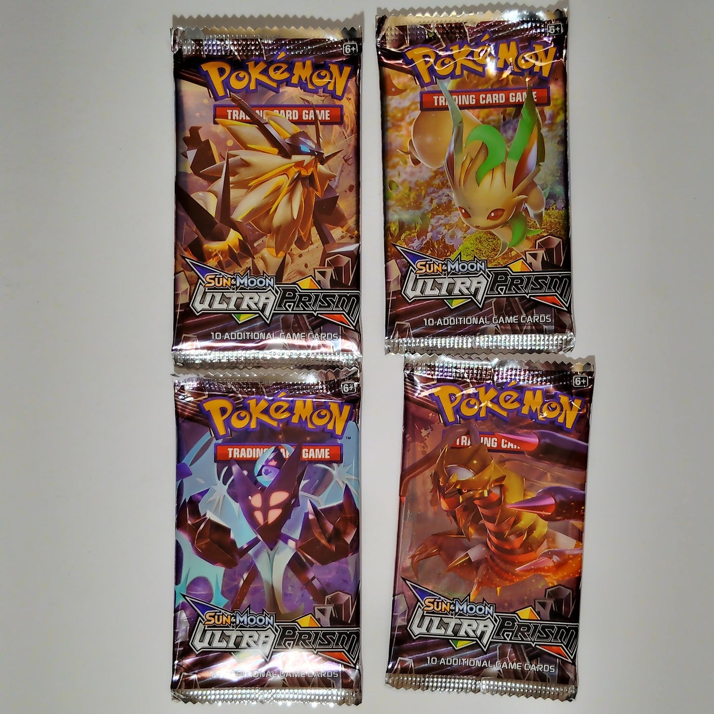 Pokémon - Taiwan Version, Sun & Moon Ultra Prism Booster, EN, Sealed, 10 Cards +
