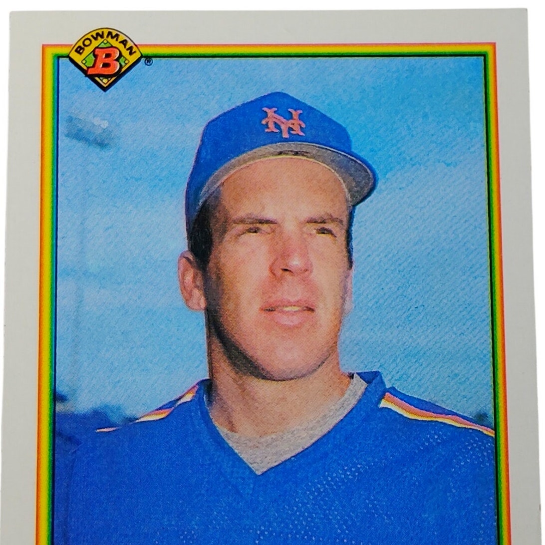 1990 Bowman Barry Lyons #139 New York Mets Catcher MLB Baseball Card NM