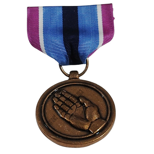 Armed Forces Humanitarian Service Medal w/ Pinback, 1-1/4"D x 2-7/8"H Overall