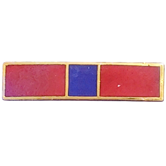 USMC Good Conduct Mini Ribbon Pin  11/16" × 1/8" Gold Trim Hat/Lapel Novelty Pin