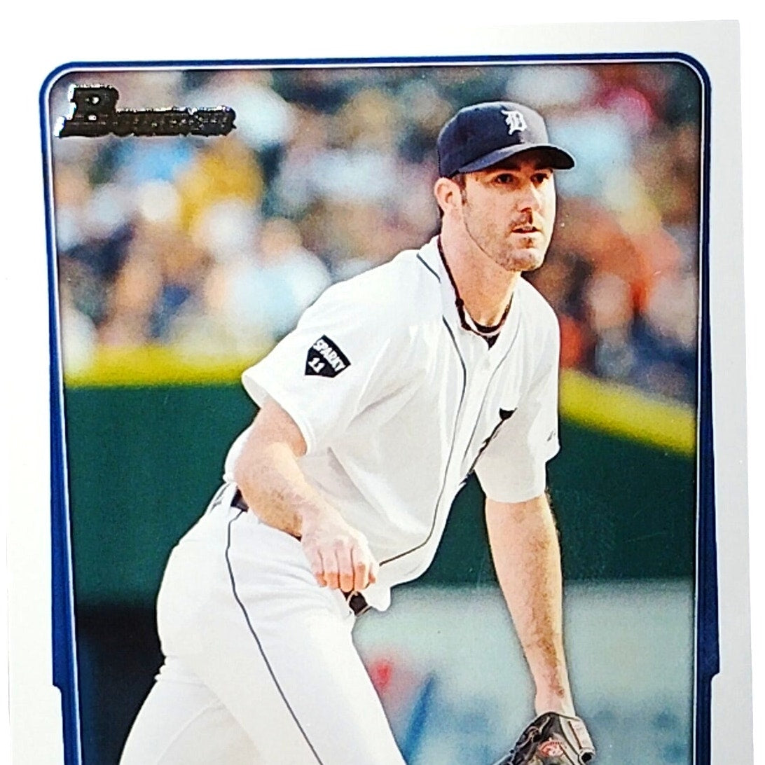 2012 Bowman #77 Justin Verlander Detroit Tigers Pitcher - VG/EX