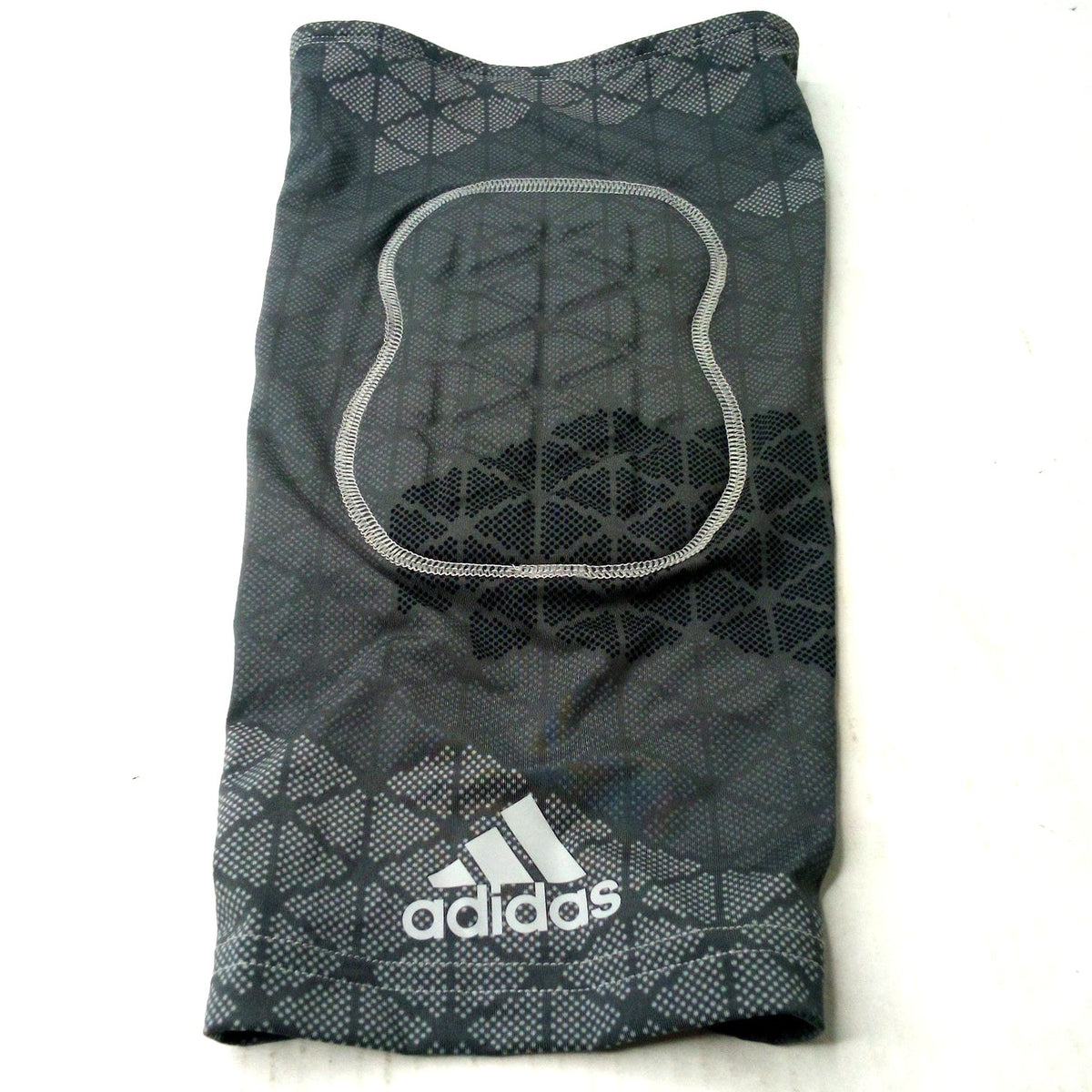 adidas Knee Pad/Sleeve Grey Black Size M Padded Wrestling Compression