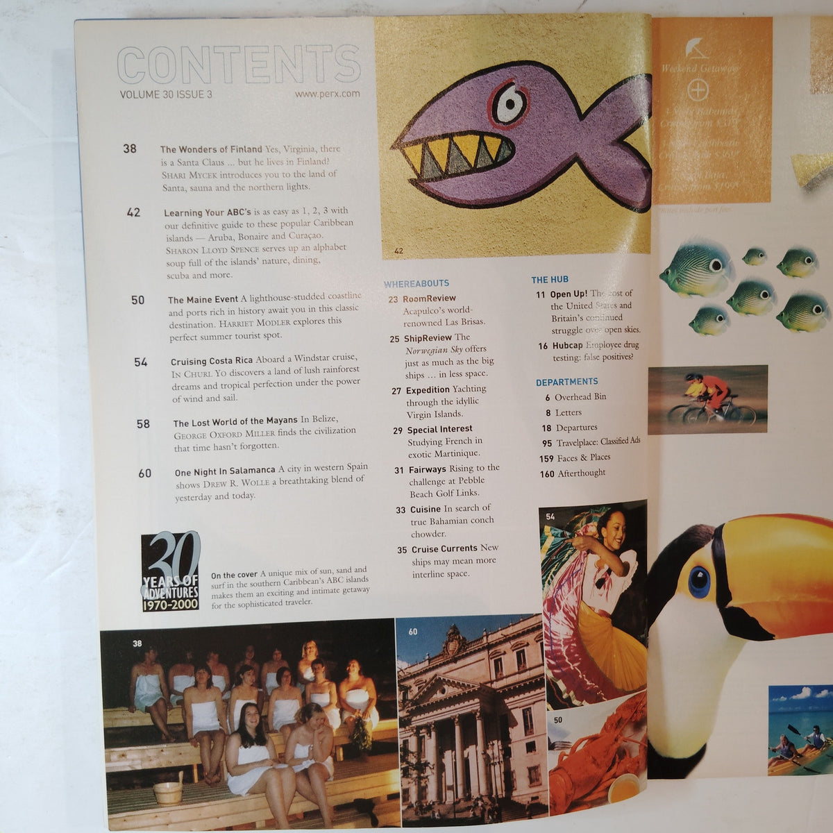 Adventures Magazine May/June 2000 Finland, Caribbean, Salamanca Travel Articles