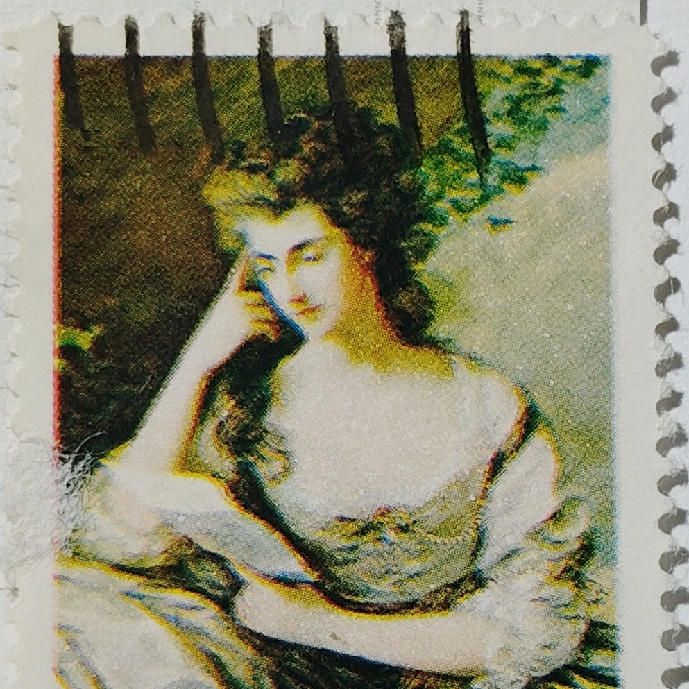 1974 US Postage Stamp Scott #1536 10c Gainsborough Mrs Douglas Used Canceled