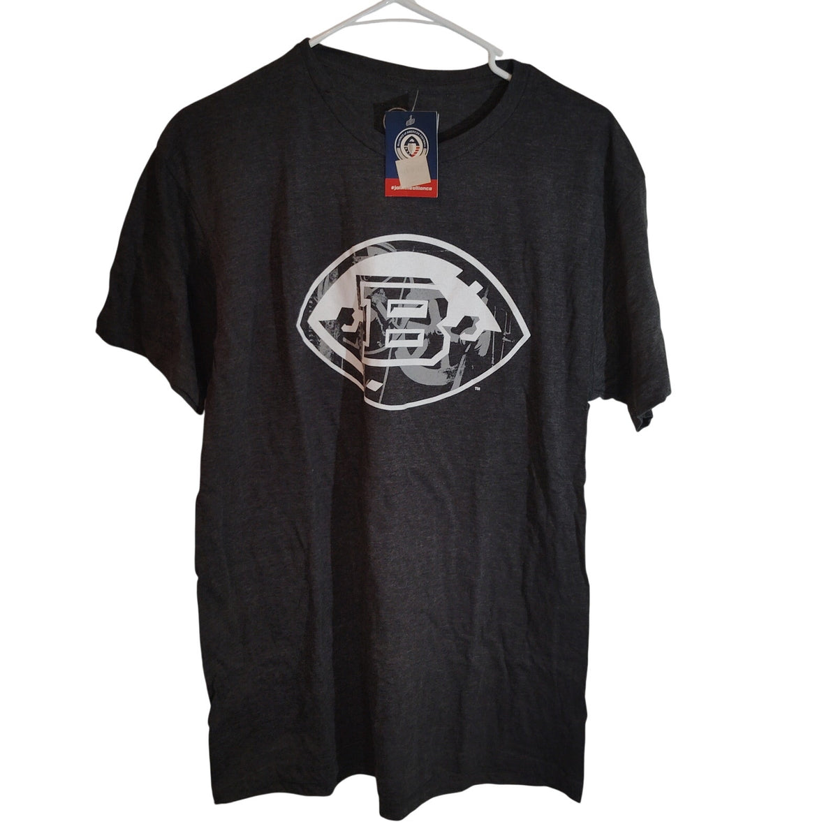 Birmingham Iron AAF T-Shirt L G-III Carl Banks Alliance American Football Gray