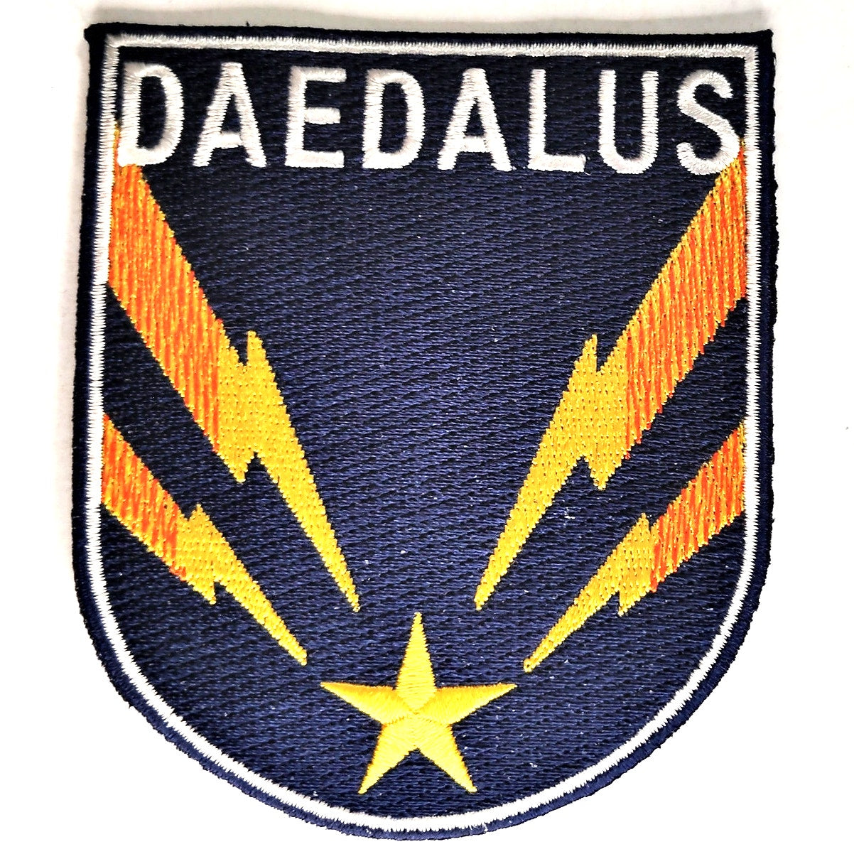 Stargate Atlantis Daedalus Crew Patch Shield Design 4" × 3‑1/4" Sew‑On