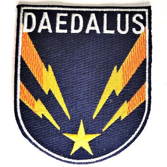 Stargate Atlantis Daedalus Crew Patch Shield Design 4" × 3‑1/4" Sew‑On