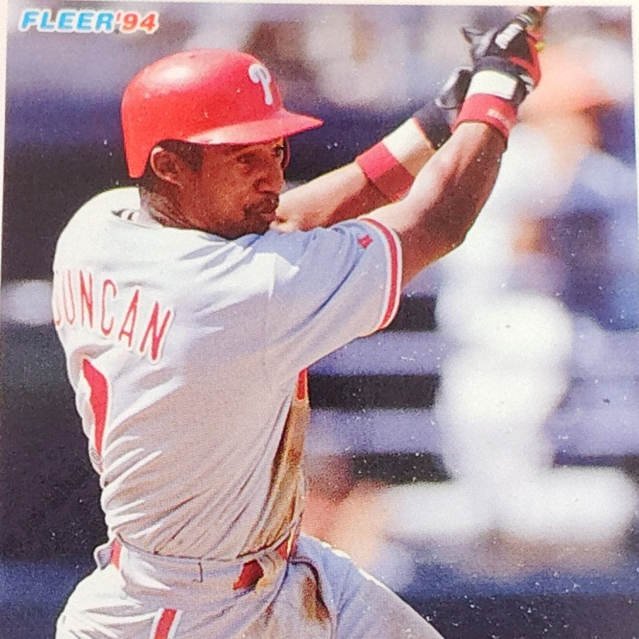 Mariano Duncan, Philadelphia Phillies #586, 1994 Fleer Baseball Collector's Card