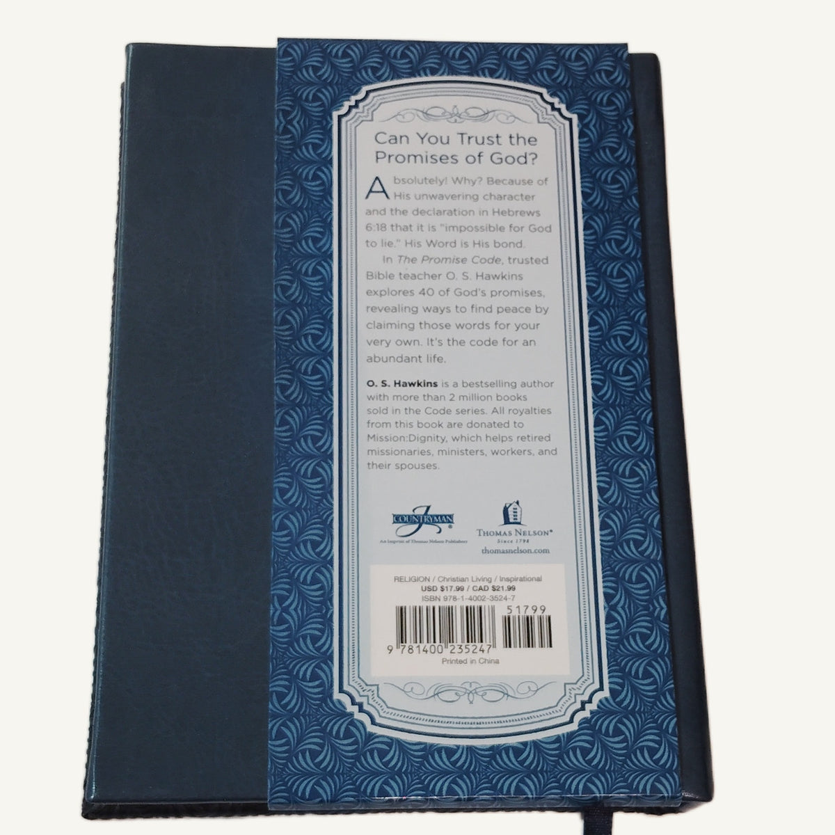 O.S. Hawkins - The Promise Code: 40 Bible Promises - 2022 Hardcover - New