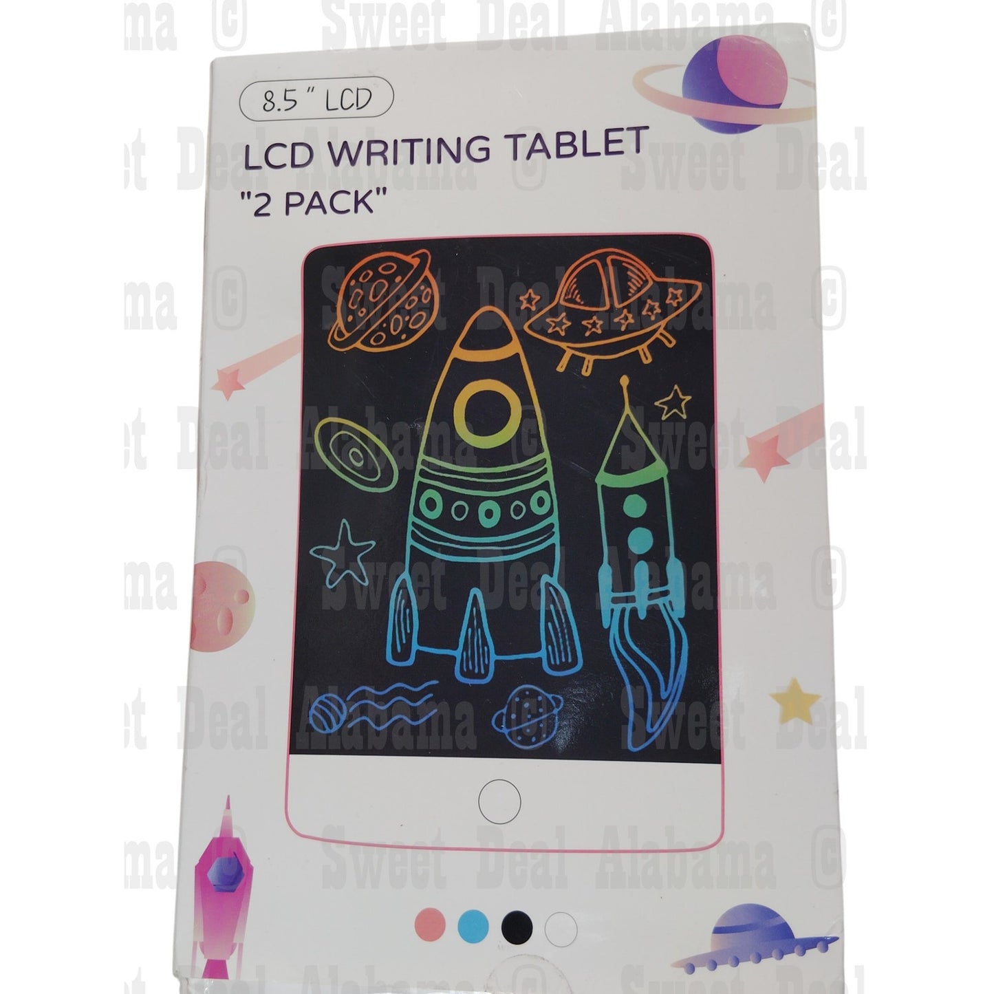 LCD Writing Tablets (2) 8.5" LCD For Kids, Model EP0785C-2