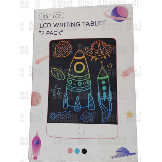 LCD Writing Tablets (2) 8.5" LCD For Kids, Model EP0785C-2