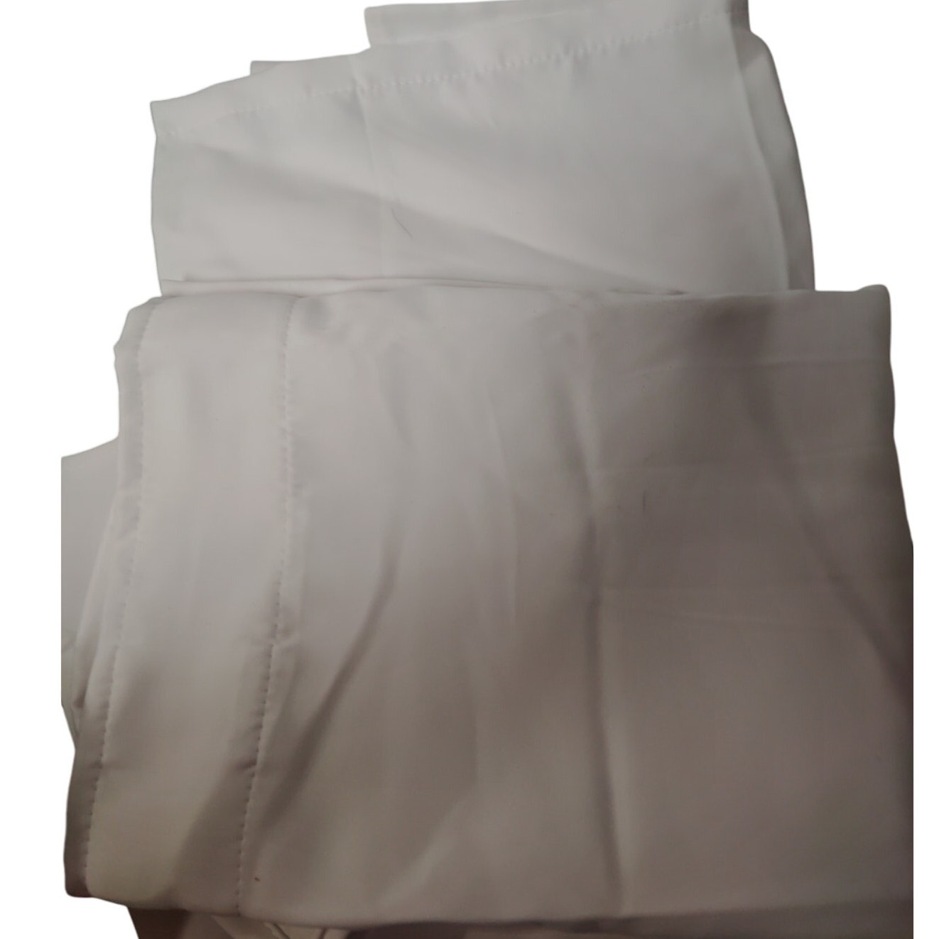 White Short Curtains 42x63 Room Darkening Thermal Insulated Drapes 2 Panels
