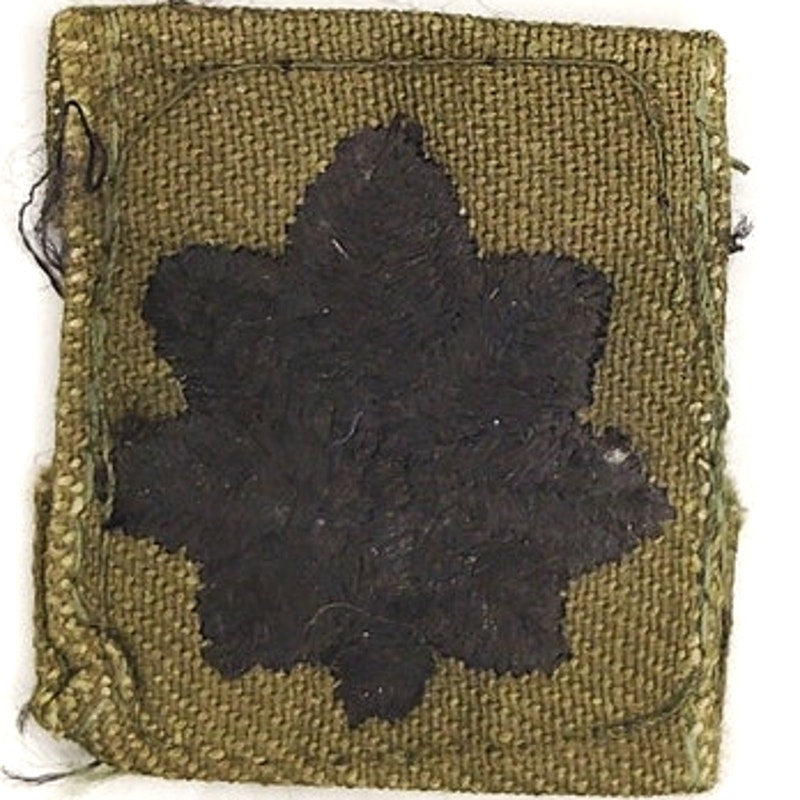 US Army LTC O‑5 Subdued OD Green Rank Patch Black on ODG Twill – TE Sew‑On