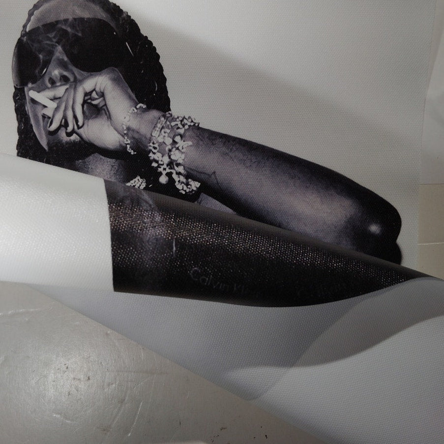 Playboi Carti Album Cover Canvas Print, Hip Hop Rap Music, Black/White Aesthetic, 12x16" Unframed