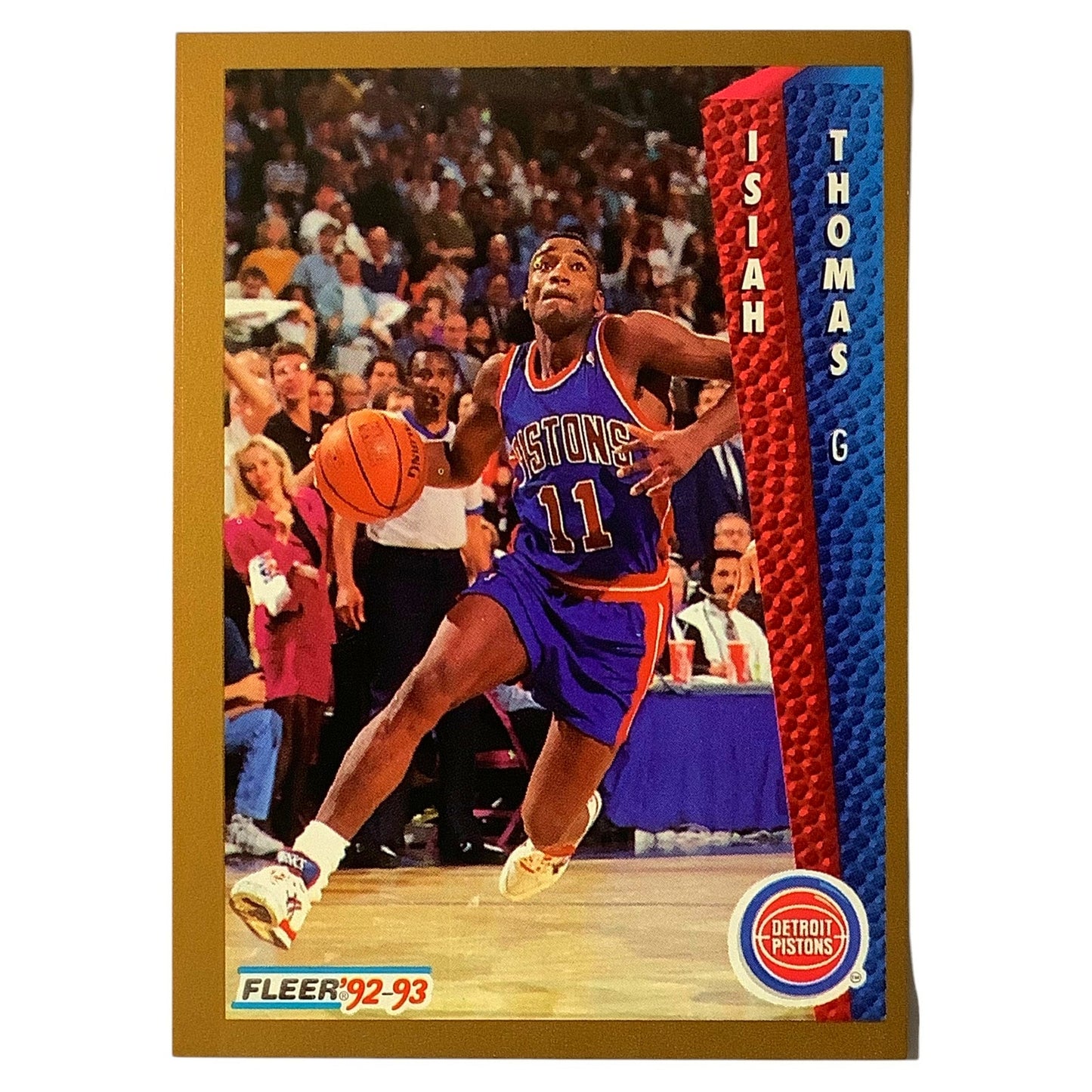Isiah Thomas (G), Card #69, Detroit Pistons, 1992-93 Fleer NBA