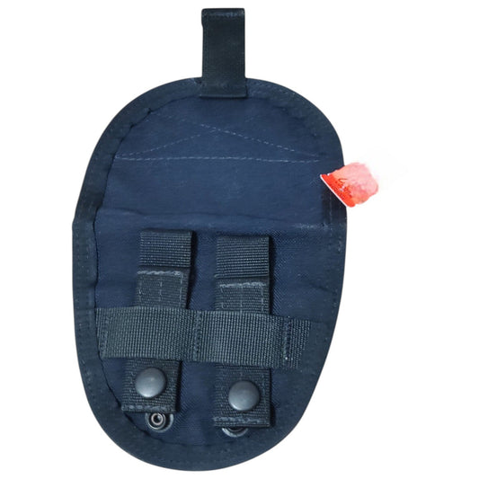 Nylon Closed Belt Handcuff Pouch – Dark Navy Blue, Hook-and-Loop Closure, Tactical Duty Gear