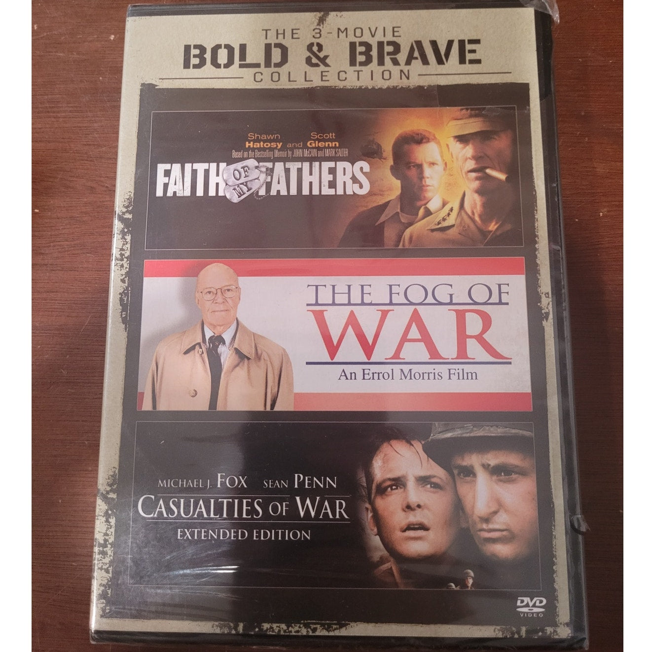 3-Movie Bold & Brave Collection Faith of My Fathers Fog of War Casualties of War