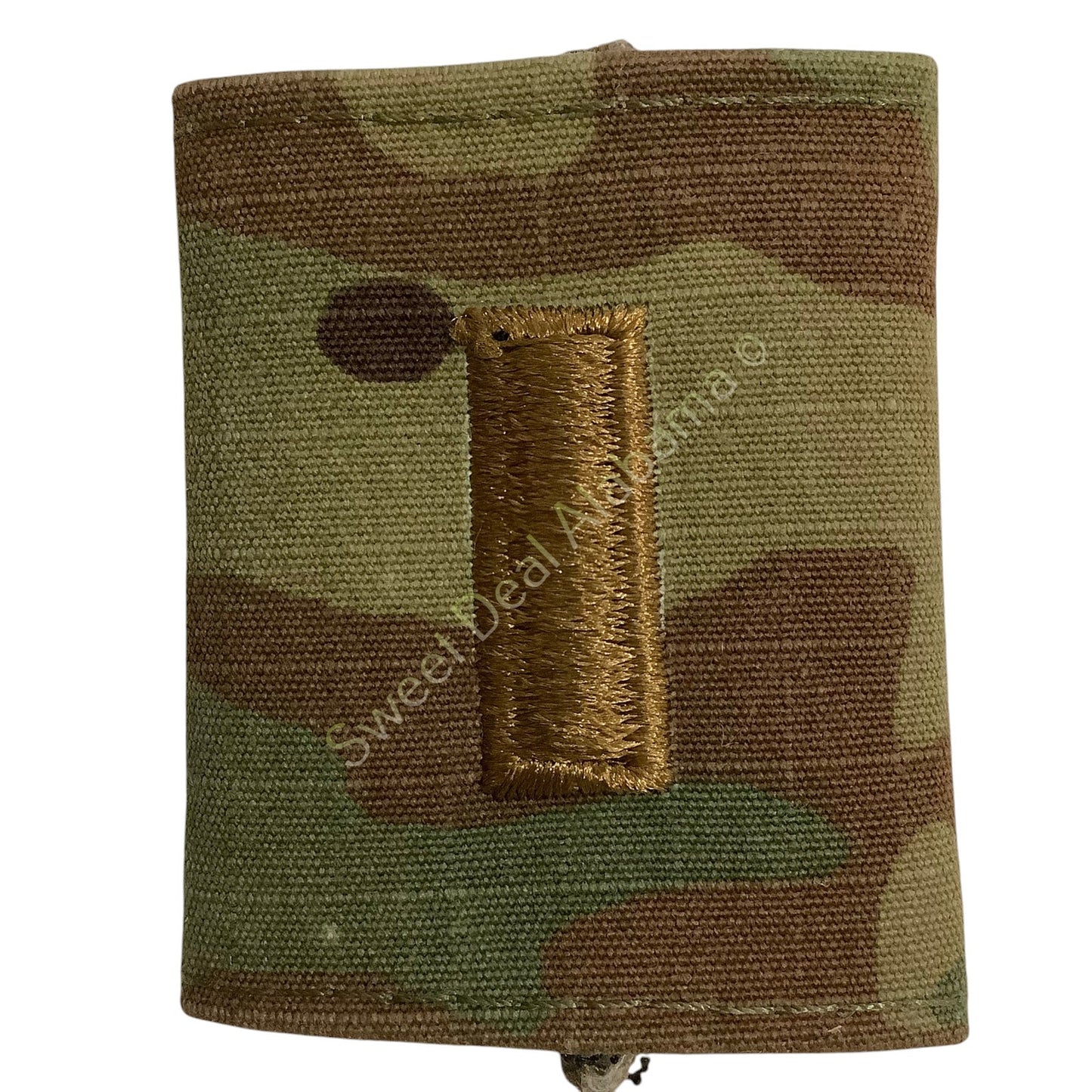 U.S. Army 2nd Lieutenant (O-1) OCP Rank Slip-On Insignia, Multi-Camo, 2" x 1.75"