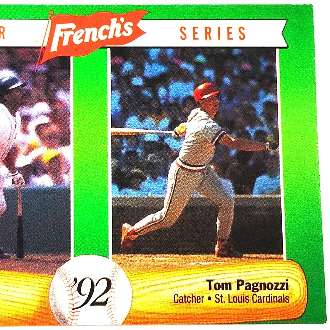 1992 French’s Mustard Tony Peña Tom Pagnozzi #9 MLB Baseball Card NM