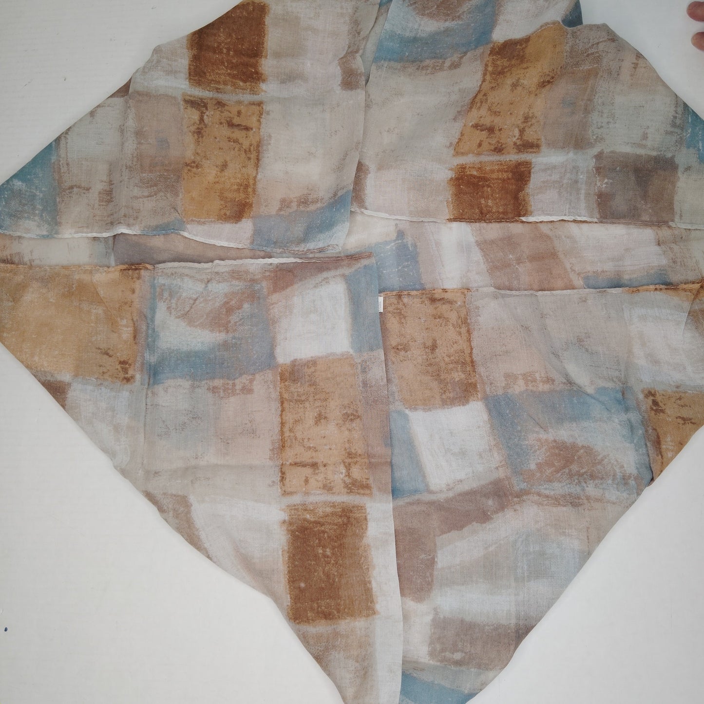 Lucky Leaf Loop Infinity Scarf, 100% Viscose,  Coffee Plaid, 36"x36"