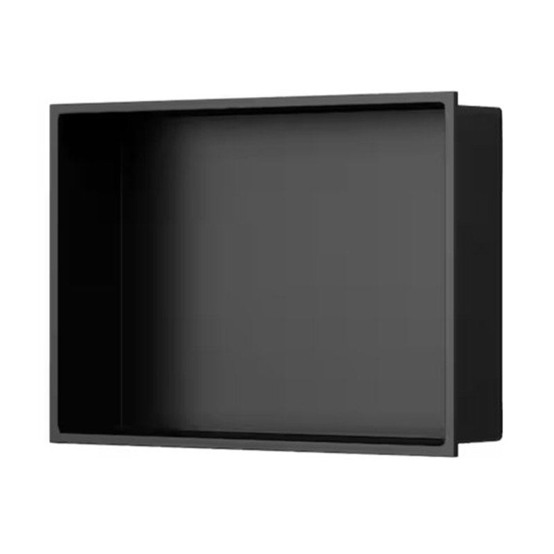 BWE Double Shower Niche – Matte Black – 8"W x 12"H x 4"D – Model A‑91132‑B