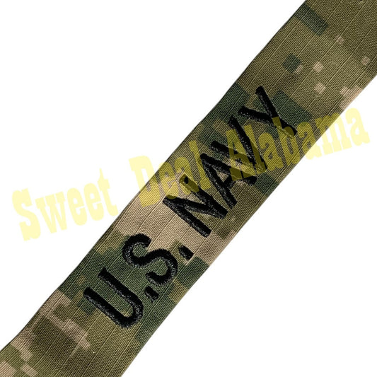 Woodland Marpat Digital 1-1/4"H Name Tape-Embroidered "U.S. NAVY" 7-1/2"L Sew-On