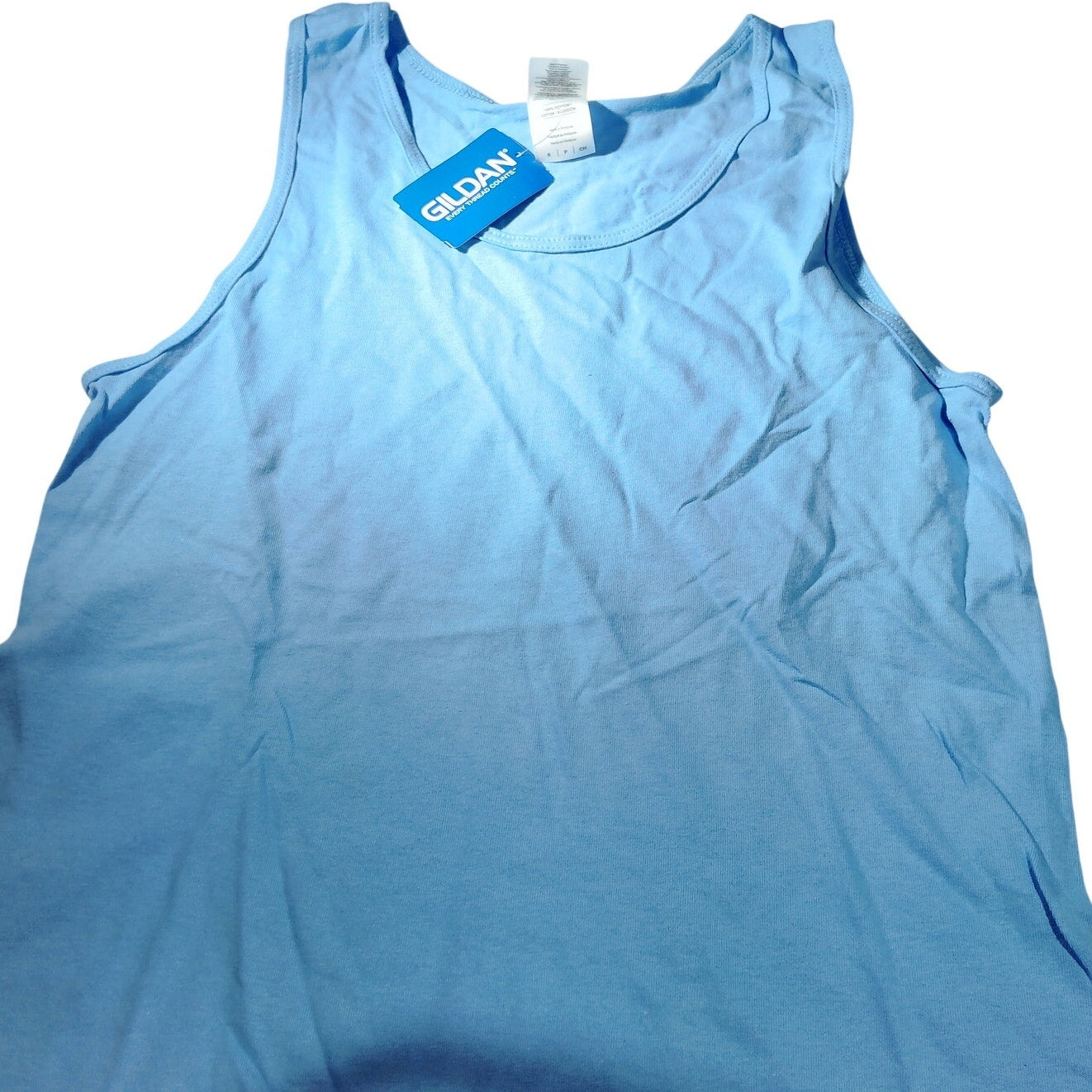 Gildan Ultra Cotton Tank – Small – Carolina Blue Men’s
