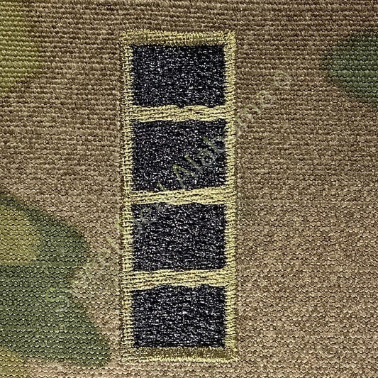 U.S. Army Chief Warrant Officer 4 WO4 OCP Rank Insignia, Camo, 2x2, Hook-n-Loop