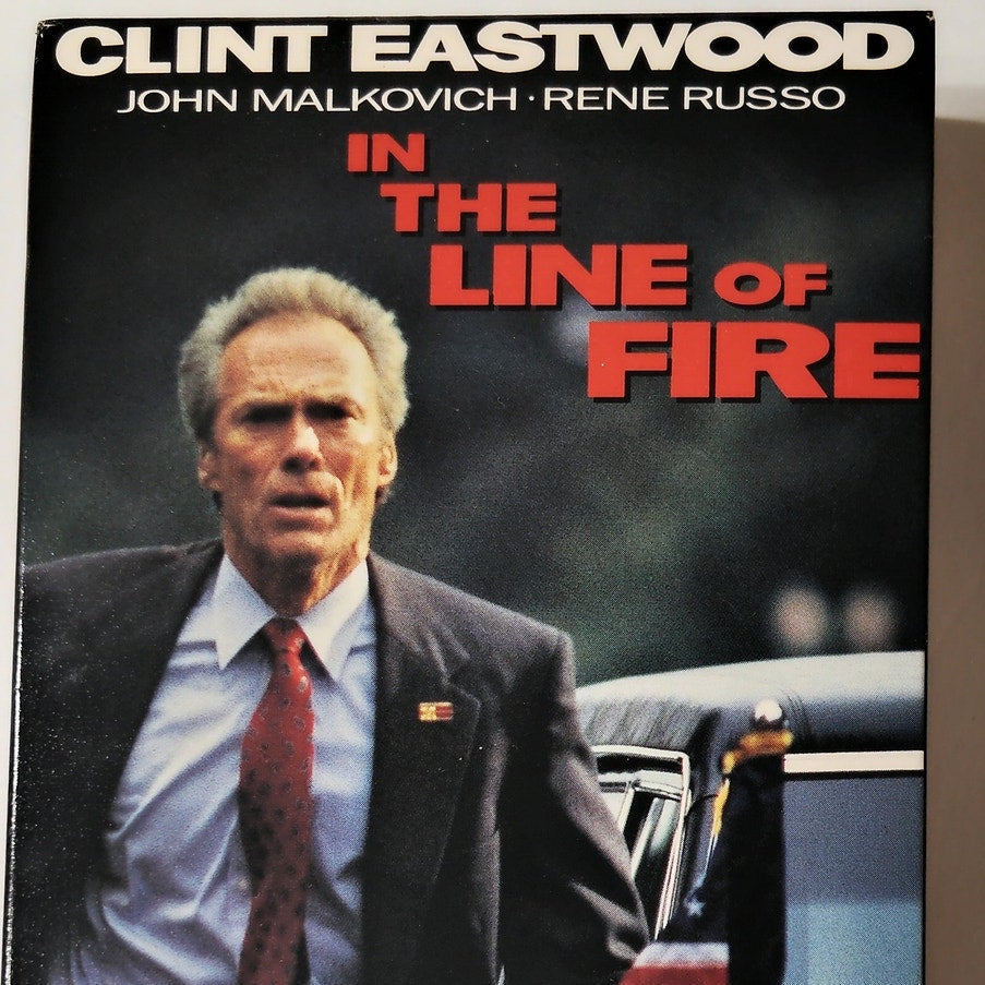 In the Line of Fire VHS 1993 Clint Eastwood John Malkovich Sony Thriller