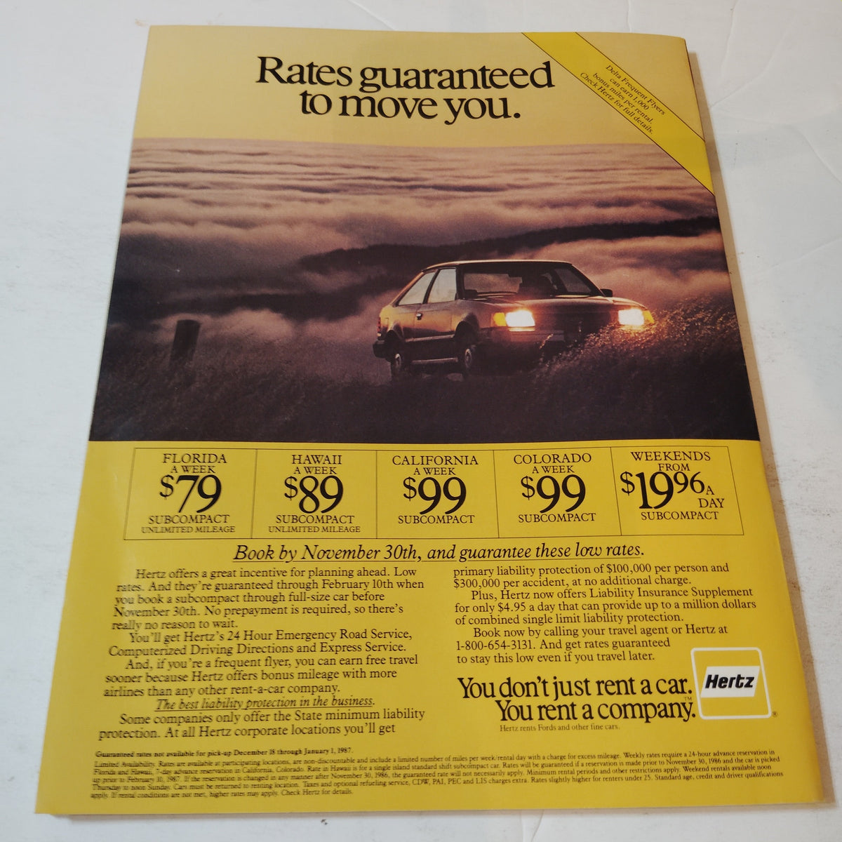 Delta SKY In-Flight Magazine November 1986 - Snacks, Ft Lauderdale, Sport Videos
