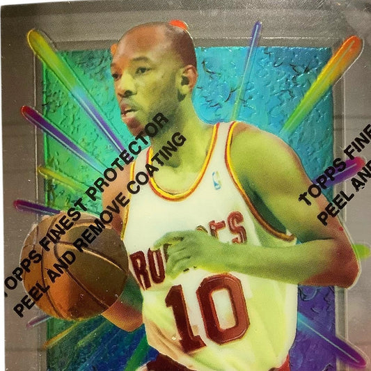 Sam Cassell, Rockets, 1994 NBA TOPPS Finest w/ Protective Cover, Card 67, NM+
