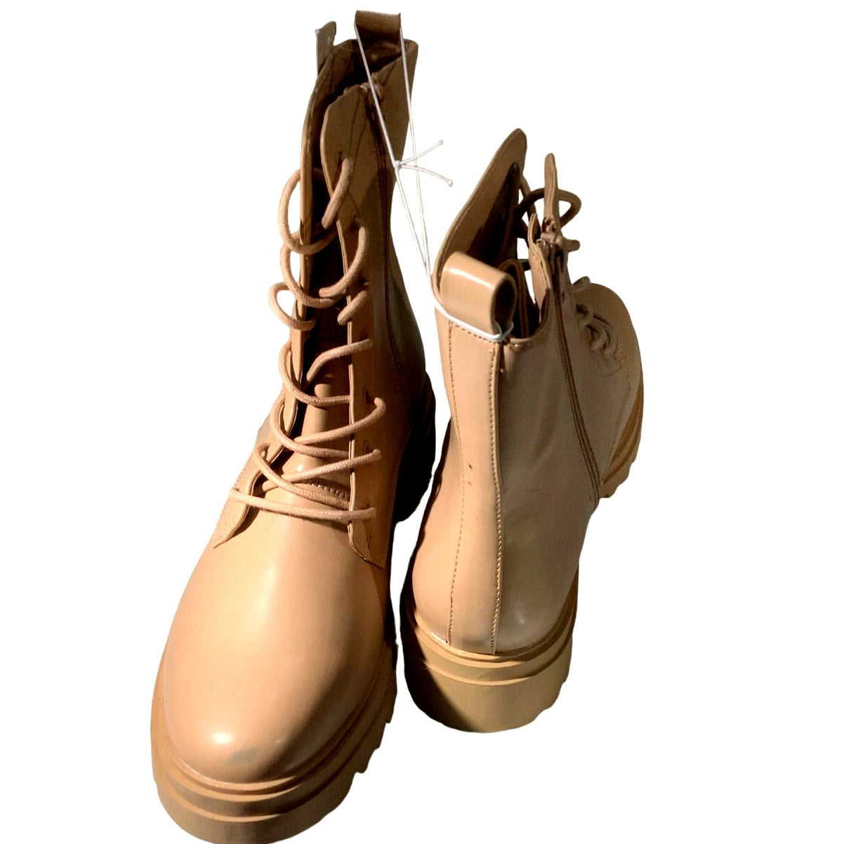 Women's Bridget Combat Boots - a New Day Tan 11, NWT