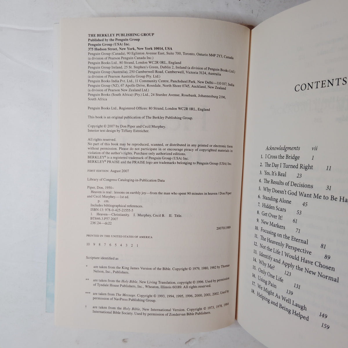 Heaven Is Real Don Piper 2007 1st Edition Hardcover 90 Minutes in Heaven