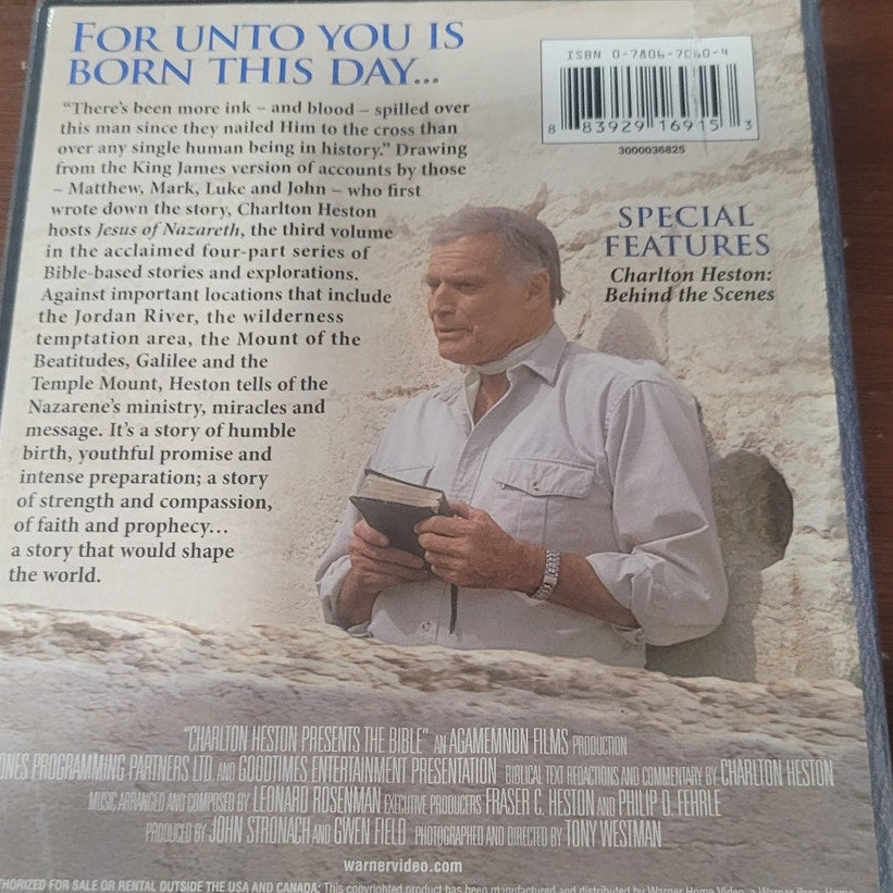Charlton Heston Presents the Bible Jesus of Nazareth DVD Faith-Based Documentary