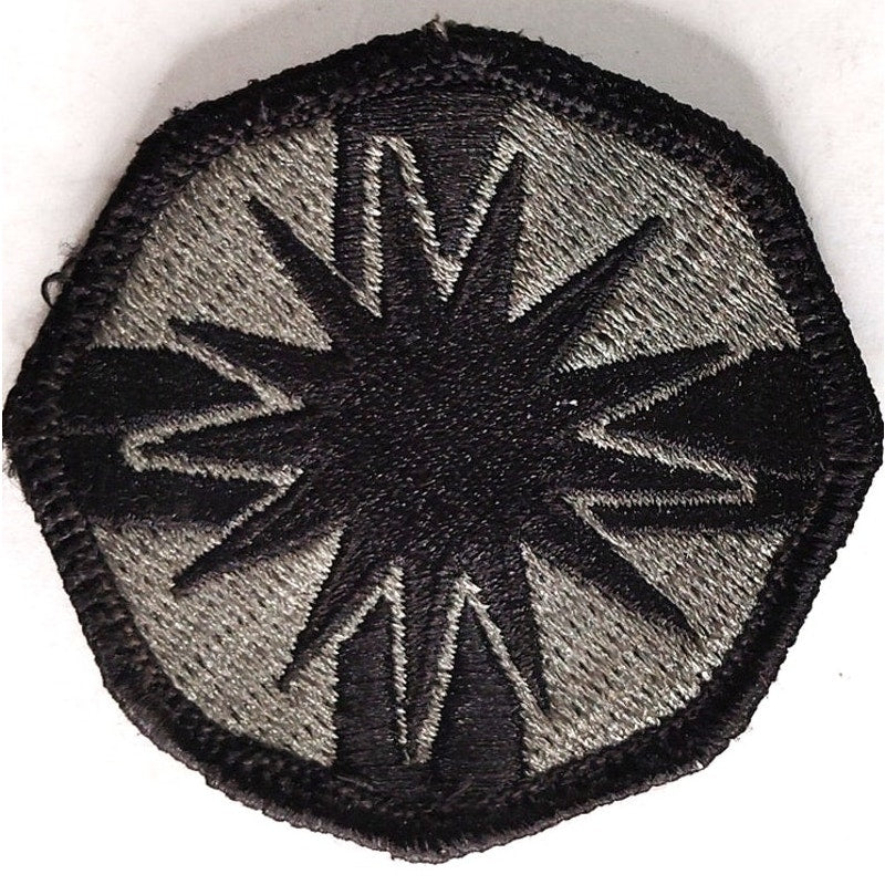US Army 13th Sustainment Command Patch Subdued 2‑1/4" Dia Hook‑Back