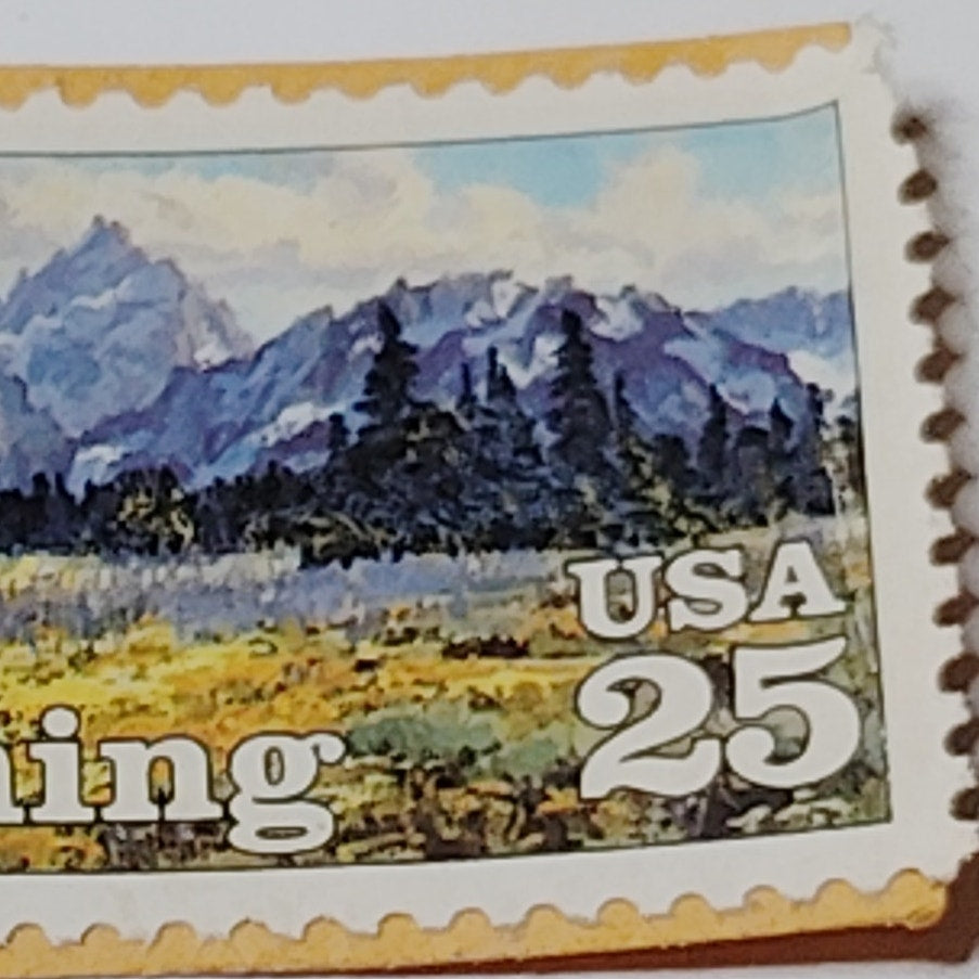 USPS 1990 Wyoming Statehood 25 Cent Commemorative Stamp Scott #2444