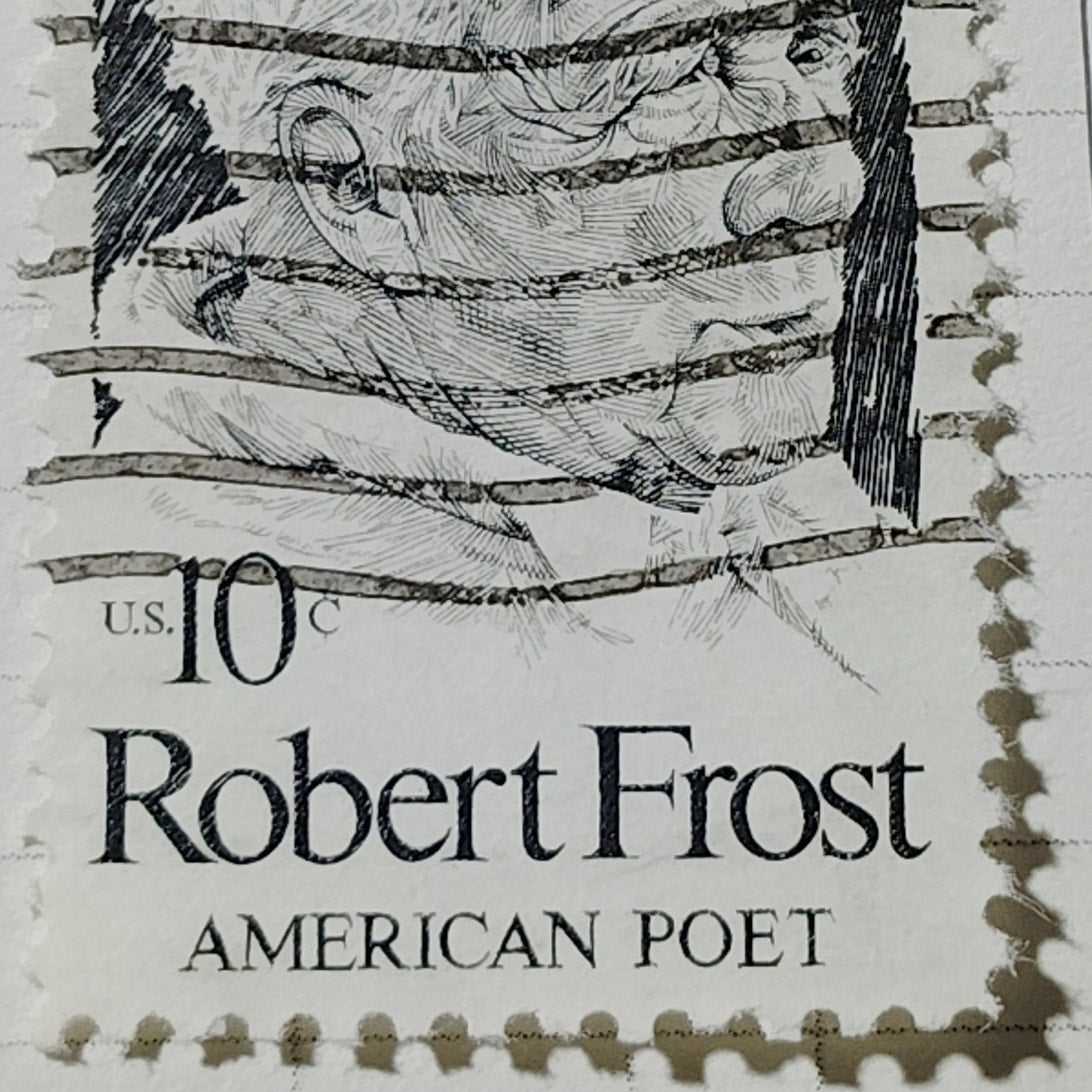 1974 U.S. 10¢ Robert Frost Stamp – American Poet – Used