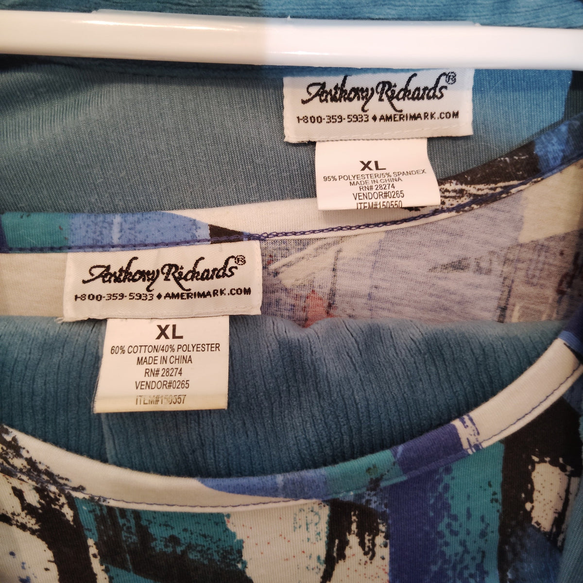 Anthony Richards Teal 3‑Piece Corduroy Pant Set Women’s XL Exc. Estate Outfit
